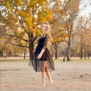 Black Express tulle dress